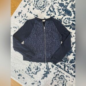 Navy Blue Hollister Cardigan
